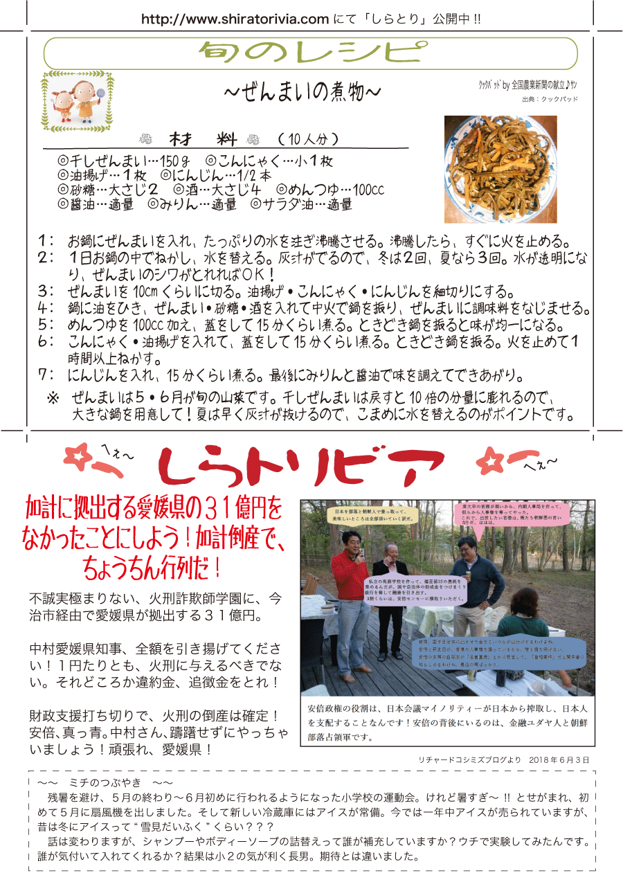 しらとリビア　白鳥建設ニュースレター　146号　No4