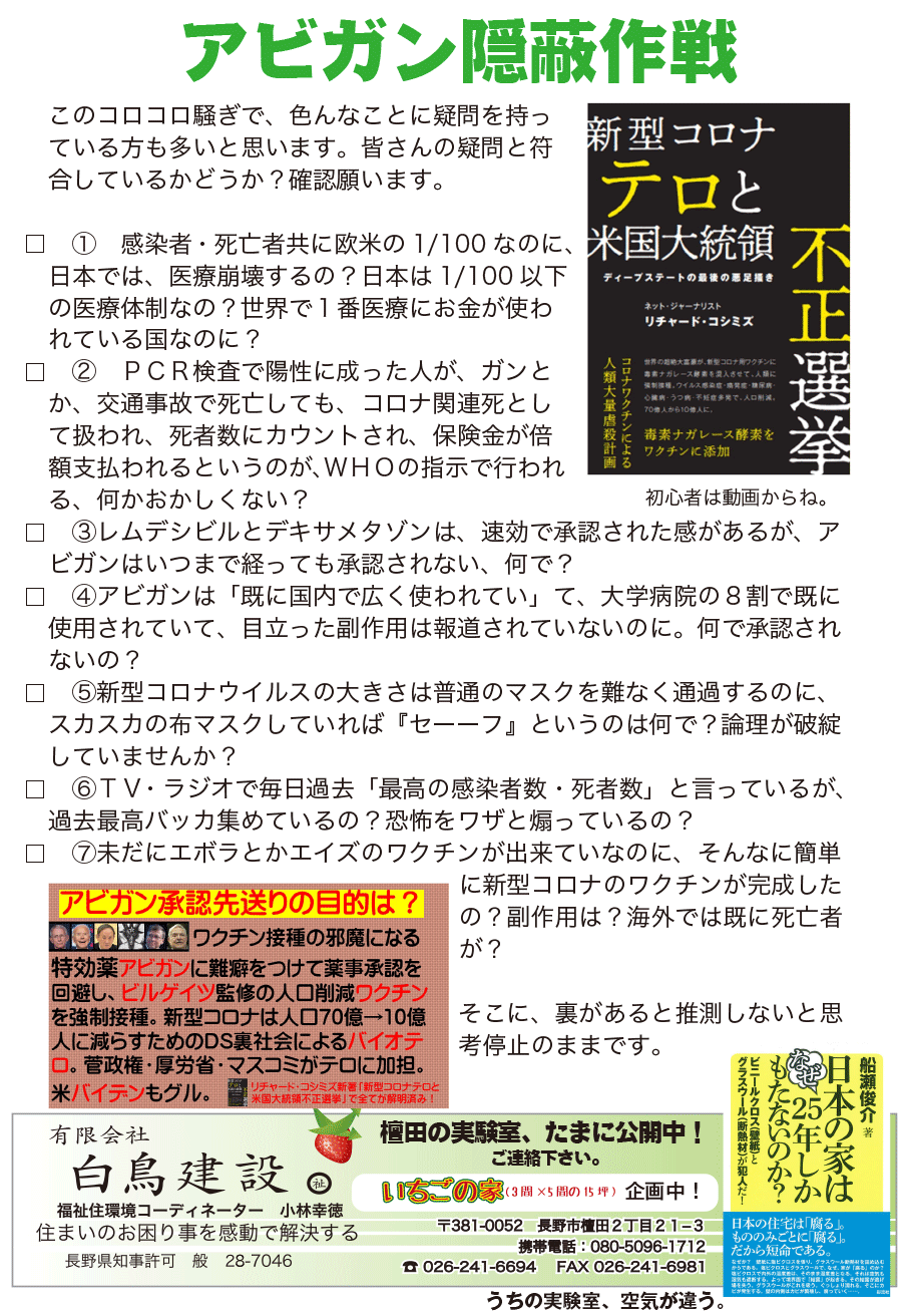 しらとリビア　白鳥建設ニュースレター　177号　No3