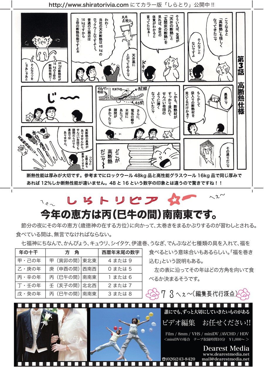 しらとリビア　白鳥建設ニュースレター　22号　No2