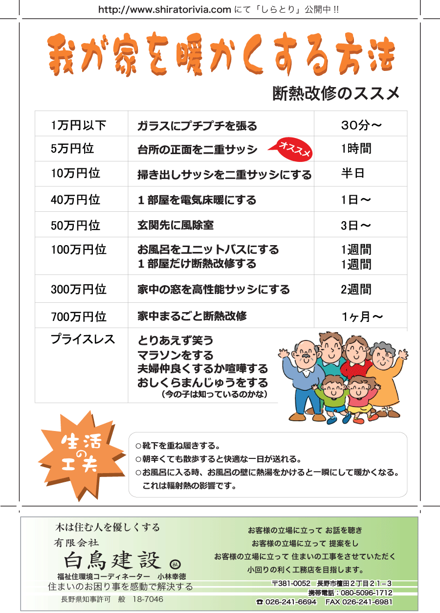 しらとリビア　白鳥建設ニュースレター　56号　No3