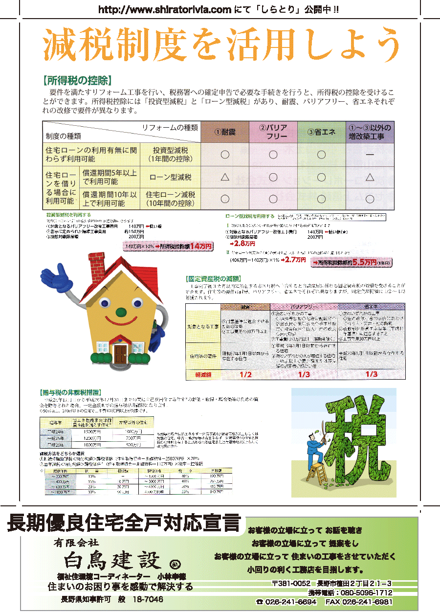 しらとリビア　白鳥建設ニュースレター　75号　No3